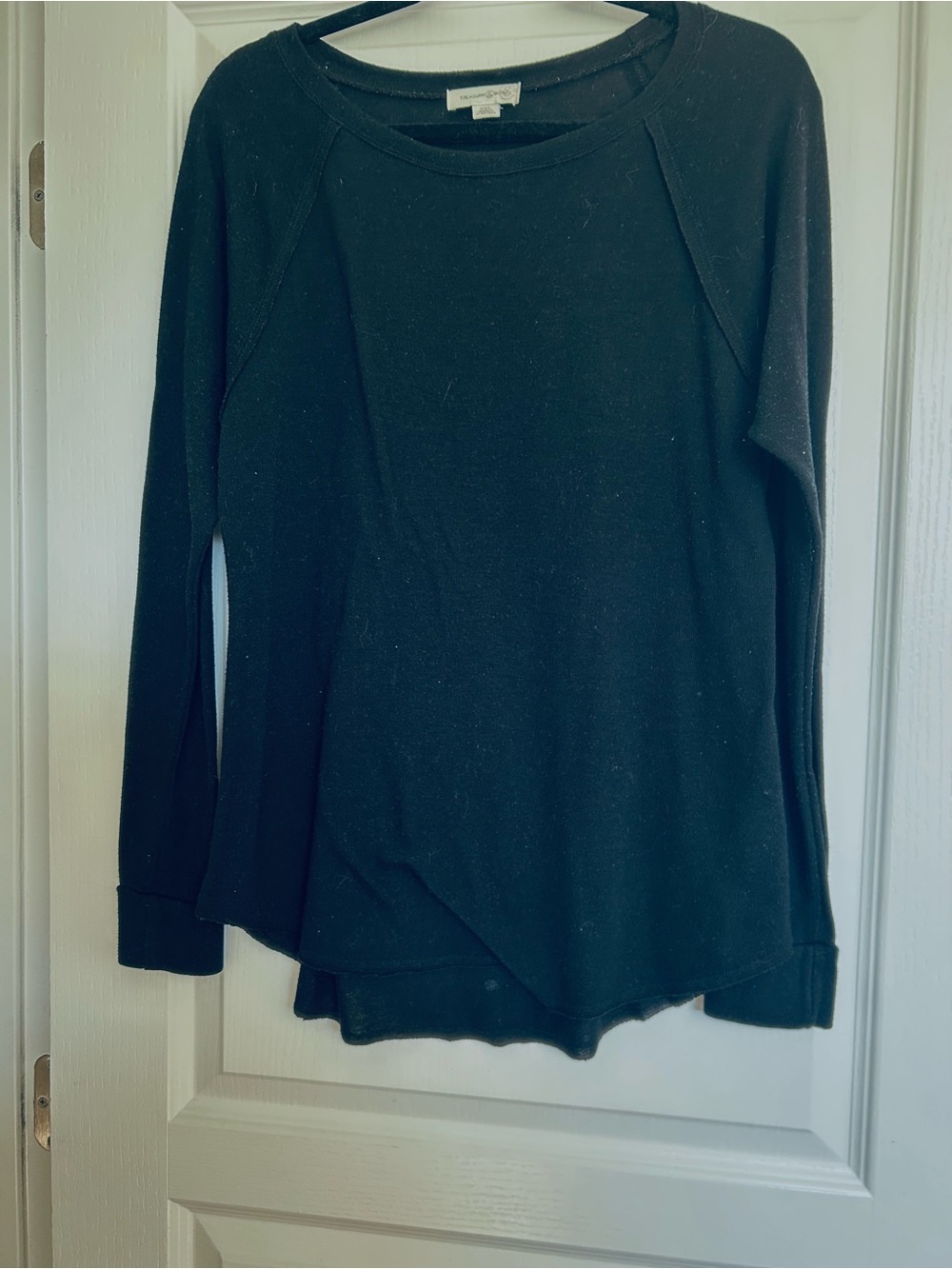 Treasure & Bond Black Crewneck Sweatshirt